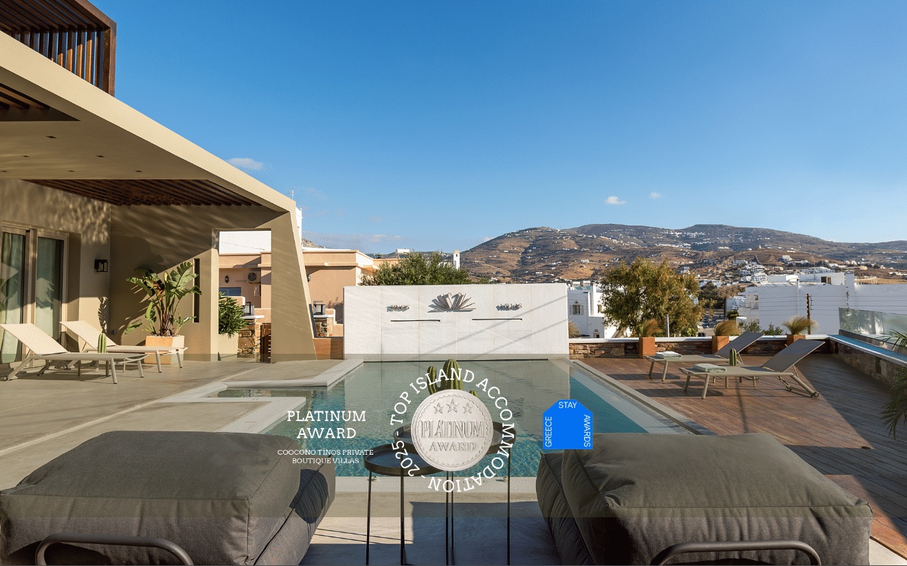 Coocono-Tinos-Private-Boutique-Villas-Pool-Platinum-Award-2