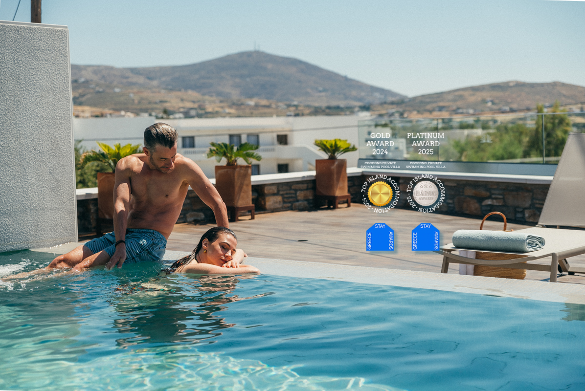 Coocono-Tinos-Private-Boutique-Villas-Pool- Suite-Platinum-Award